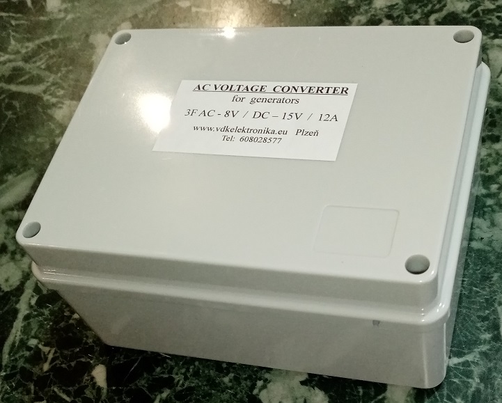 Servis, konverter, pro větrnou elektrárnu MVE