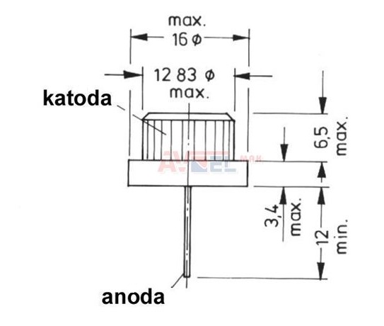 KY66H KYZ79  Alternátorová dioda MODRÁ